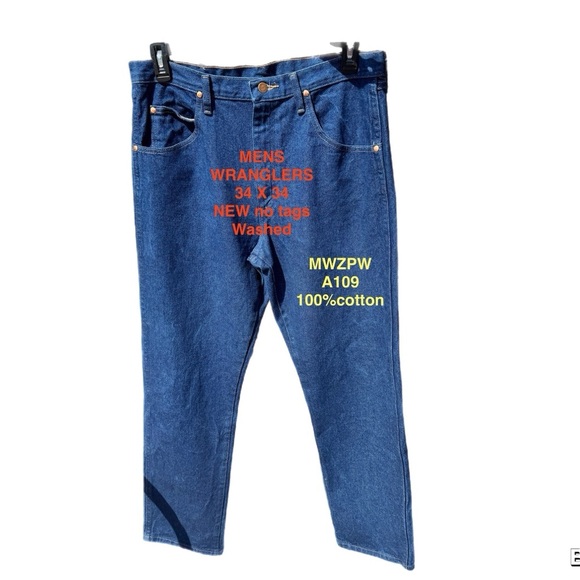 Men’s WRANGLER JEANS 34X34 MWZPW
A109 - Picture 1 of 4